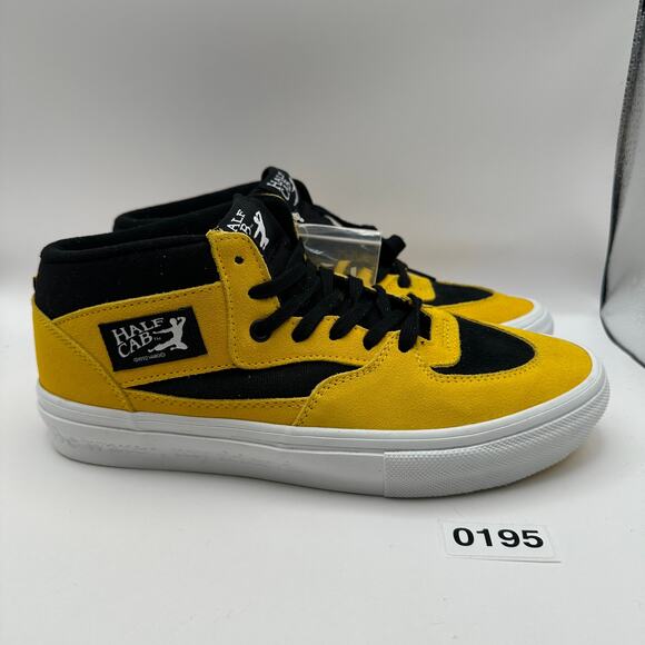 VANs x BRUCE LEE Men\'s 8.5 Half Cab Skateboarding Shoes Yellow/Black main image 5